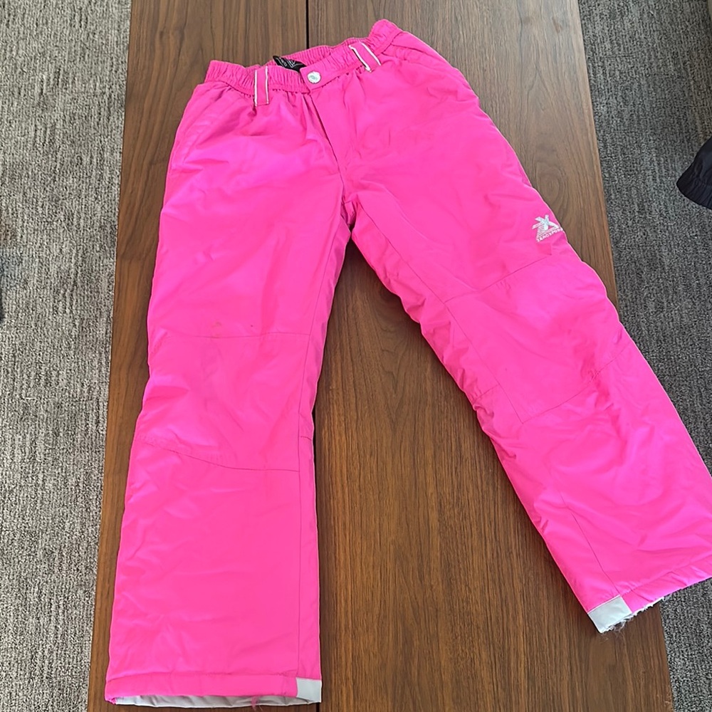 Kids Pink Snow Pants
